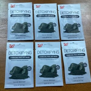 Walgreens Detoxifying Charcoal Peel Off Masks Bundle 14.7 ml 6 pack New